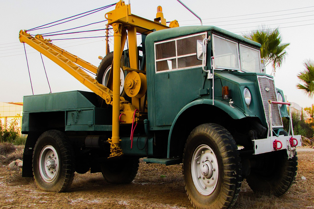 vintage tow-truck